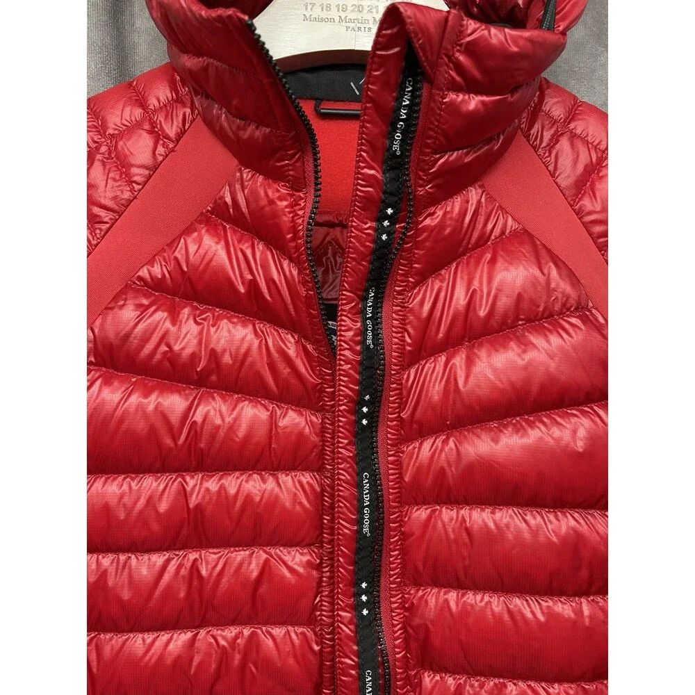 CANADA GOOSE HYBRIDGE LITE HOODY RED 2712L SMALL PACKABLE DOWN JACKET (READ) - Picture 11 of 15